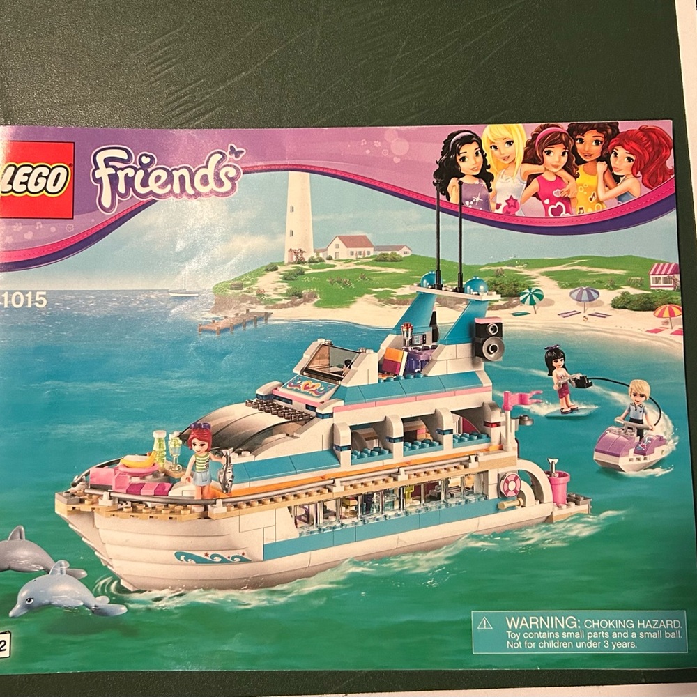Lego Friends #41015 Dolphin Cruiser, Retired, Original Manual Included